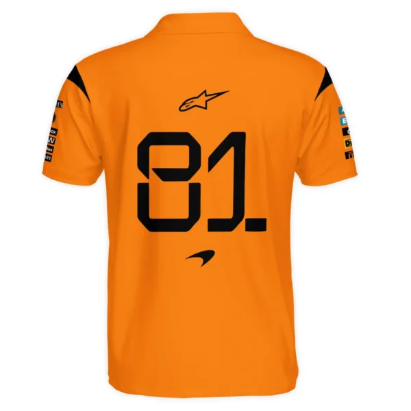 Oscar Piastri McLaren Formula One Exclusive Polo Shirt BLF1180525A3PL - Image 3