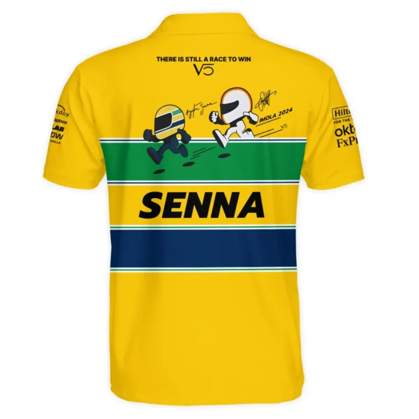 Ayrton Senna The Racing Legend McLaren F1 Exclusive Polo Shirt BLF13625A1PL - Image 3