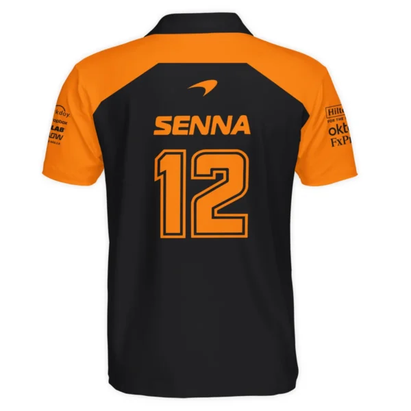 Ayrton Senna The Racing Legend McLaren F1 Exclusive Polo Shirt BLF16625A1PL - Image 3