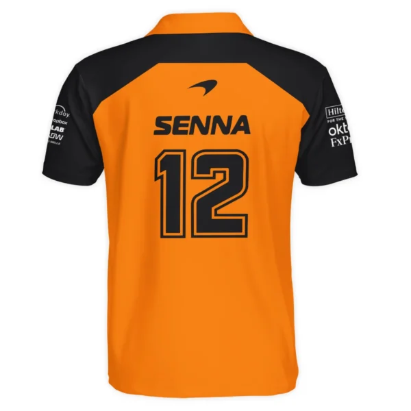 Ayrton Senna The Racing Legend McLaren F1 Exclusive Polo Shirt BLF16625A2PL - Image 3