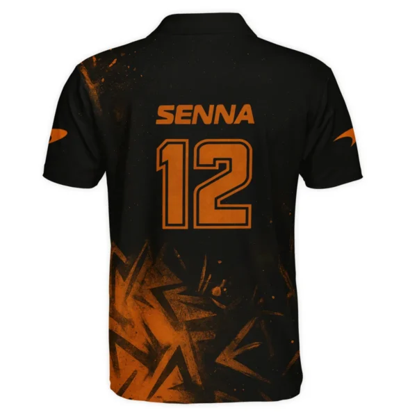 Ayrton Senna The Racing Legend McLaren F1 Exclusive Polo Shirt BLF16625A3PL - Image 3