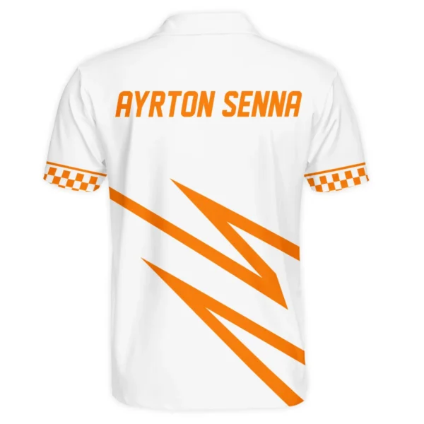 Ayrton Senna The Racing Legend McLaren F1 Exclusive Polo Shirt BLF16625A4PL - Image 3