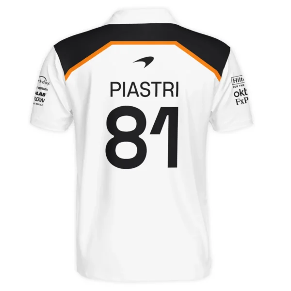 Oscar Piastri OP81 McLaren F1 Exclusive Polo Shirt BLF19625A3PL - Image 3