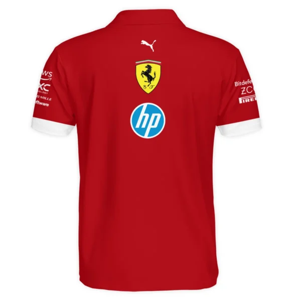2025 Scuderia Ferrari F1 Special Edition Polo Shirt BLFRR4625A3PL - Image 3