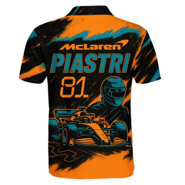 Piastri 81 McLaren F1 Exclusive Polo Shirt BLMCL1625A1PL - Image 3