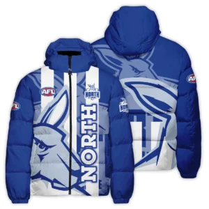 North Melbourne Kangaroos Australian Football League Exclusive Logo Down & Puffer Jackets All Over Prints HOVA260525AFL13NMFC