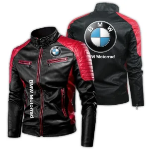 BMW Motorrad Exclusive Logo Leather Jacket Motorcycle HOMOT060625LJ01BMW - Red