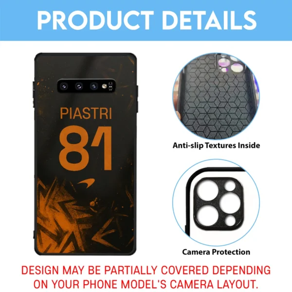 81 Oscar Piastri McLaren F1 Team Phone Case - Dustproof, Scratch & Shock Resistant - BLMCL2625A4OP - Image 3