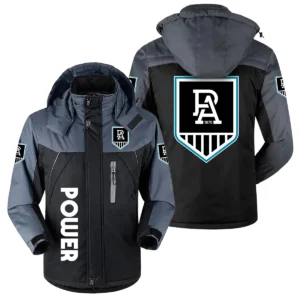 Port Adelaide Power Australian Football League Exclusive Logo Plush Charging Suit HOAFL220525PCS01PORT - Black