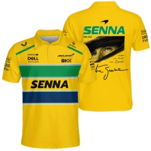 Ayrton Senna McLaren Formula One Exclusive Polo Shirt BLF1190525A2PL
