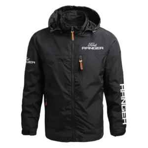 Ford Ranger Exclusive Logo Waterproof Outdoor Jacket QTUT170525A2FR - Black