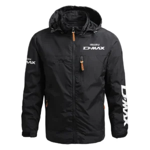 Isuzu D-MAX Exclusive Logo Waterproof Outdoor Jacket QTUT170525A2ID - Black