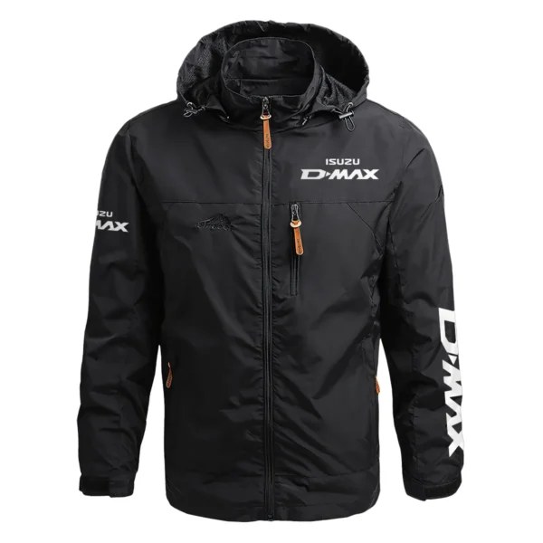 Isuzu D-MAX Exclusive Logo Waterproof Outdoor Jacket QTUT170525A2ID - Black