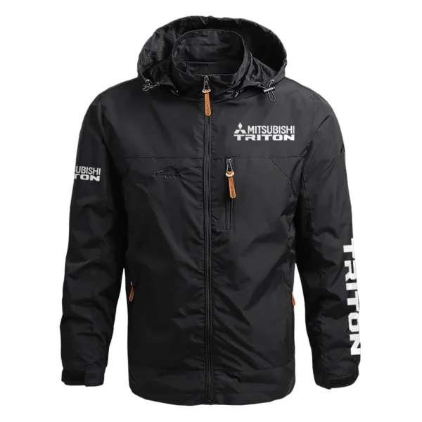Mitsubishi Triton Exclusive Logo Waterproof Outdoor Jacket QTUT170525A2MT - Black