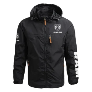 RAM Trucks Exclusive Logo Waterproof Outdoor Jacket QTUT170525A2RAM - Black