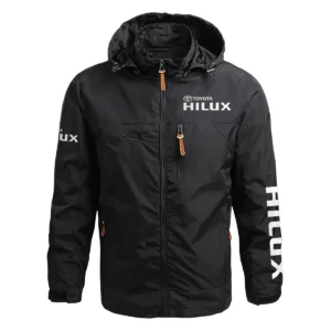 Toyota Hilux Exclusive Logo Waterproof Outdoor Jacket QTUT170525A2TH - Black