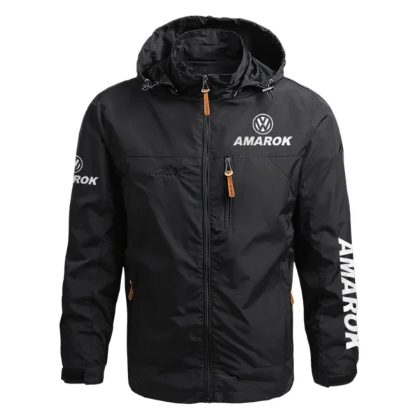Volkswagen Amarok Exclusive Logo Waterproof Outdoor Jacket QTUT170525A2VA - Black