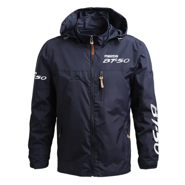 Mazda BT-50 Exclusive Logo Waterproof Outdoor Jacket QTUT170525A2MBT - Blue