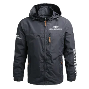 Chevrolet Silverado Exclusive Logo Waterproof Outdoor Jacket QTUT170525A2CS - Gray