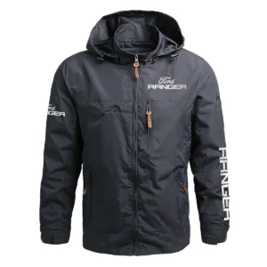 Ford Ranger Exclusive Logo Waterproof Outdoor Jacket QTUT170525A2FR - Gray