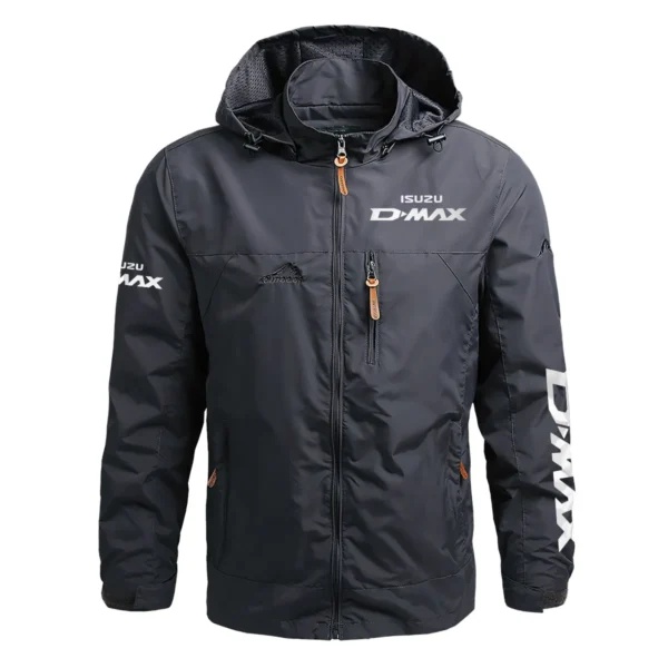 Isuzu D-MAX Exclusive Logo Waterproof Outdoor Jacket QTUT170525A2ID - Gray