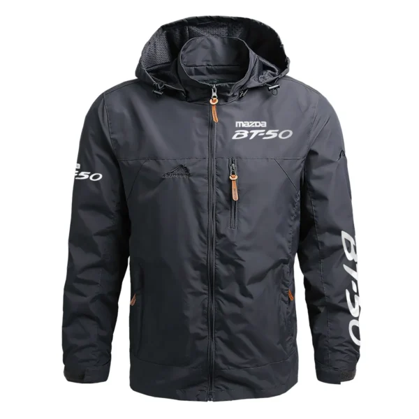 Mazda BT-50 Exclusive Logo Waterproof Outdoor Jacket QTUT170525A2MBT - Gray
