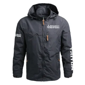 Mitsubishi Triton Exclusive Logo Waterproof Outdoor Jacket QTUT170525A2MT - Gray