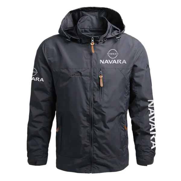 Nissan Navara Exclusive Logo Waterproof Outdoor Jacket QTUT170525A2NNA - Gray