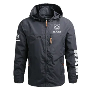 RAM Trucks Exclusive Logo Waterproof Outdoor Jacket QTUT170525A2RAM - Gray