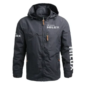 Toyota Hilux Exclusive Logo Waterproof Outdoor Jacket QTUT170525A2TH - Gray