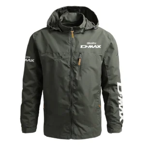 Isuzu D-MAX Exclusive Logo Waterproof Outdoor Jacket QTUT170525A2ID - Army Green