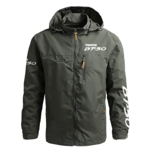 Mazda BT-50 Exclusive Logo Waterproof Outdoor Jacket QTUT170525A2MBT - Army Green