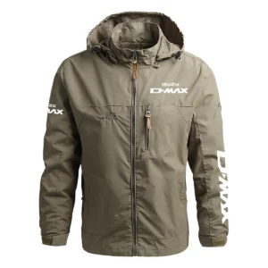 Isuzu D-MAX Exclusive Logo Waterproof Outdoor Jacket QTUT170525A2ID - Khaki