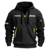 Jeep Exclusive Logo Fashion Hoodie Half Zipper BLC22525A1JEEP - Black