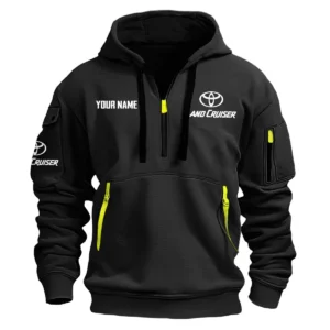 Land Cruiser Exclusive Logo Fashion Hoodie Half Zipper BLC22525A1LCR - Black