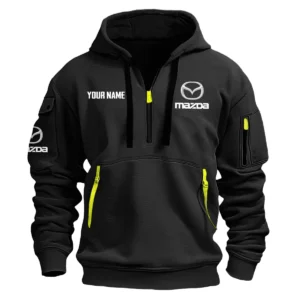 Mazda Exclusive Logo Fashion Hoodie Half Zipper BLC22525A1MZD - Black