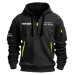 Patrol Exclusive Logo Fashion Hoodie Half Zipper BLC22525A1PTL - Black