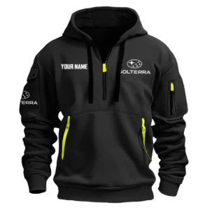 Solterra Exclusive Logo Fashion Hoodie Half Zipper BLC22525A1STR - Black
