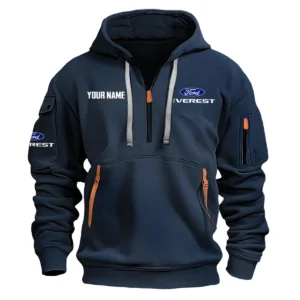 Everest Exclusive Logo Fashion Hoodie Half Zipper BLC22525A1EVT - Navy