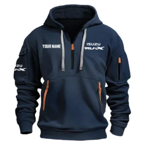 MU-X Exclusive Logo Fashion Hoodie Half Zipper BLC22525A1MUX - Navy