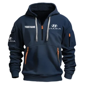Staria Exclusive Logo Fashion Hoodie Half Zipper BLC22525A1SRA - Navy