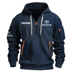 Toyota Exclusive Logo Fashion Hoodie Half Zipper BLC22525A1TOY - Navy