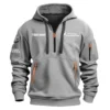 Bronco Exclusive Logo Fashion Hoodie Half Zipper BLC22525A1BRC - Gray