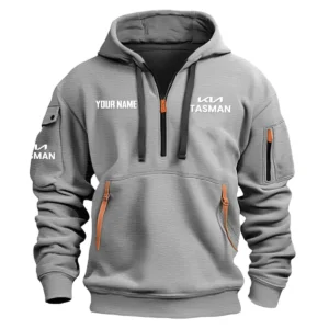 Tasman Exclusive Logo Fashion Hoodie Half Zipper BLC22525A1TAS - Gray