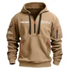 Grand Cherokee Exclusive Logo Fashion Hoodie Half Zipper BLC22525A1GCK - Khaki