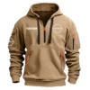 Nissan Exclusive Logo Fashion Hoodie Half Zipper BLC22525A1NIS - Khaki