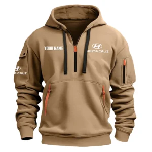Santa Cruz Exclusive Logo Fashion Hoodie Half Zipper BLC22525A1STC - Khaki