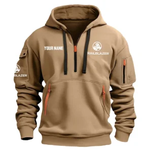 Trailblazer Exclusive Logo Fashion Hoodie Half Zipper BLC22525A1TBZ - Khaki
