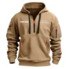 X-Trail Exclusive Logo Fashion Hoodie Half Zipper BLC22525A1XTL - Khaki