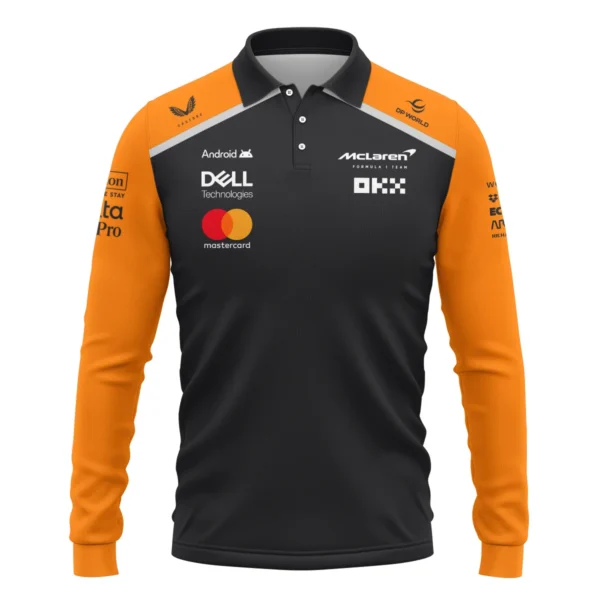 Ayrton Senna The Racing Legend McLaren F1 Exclusive Long Polo Shirt BLF16625A1LPL - Image 2